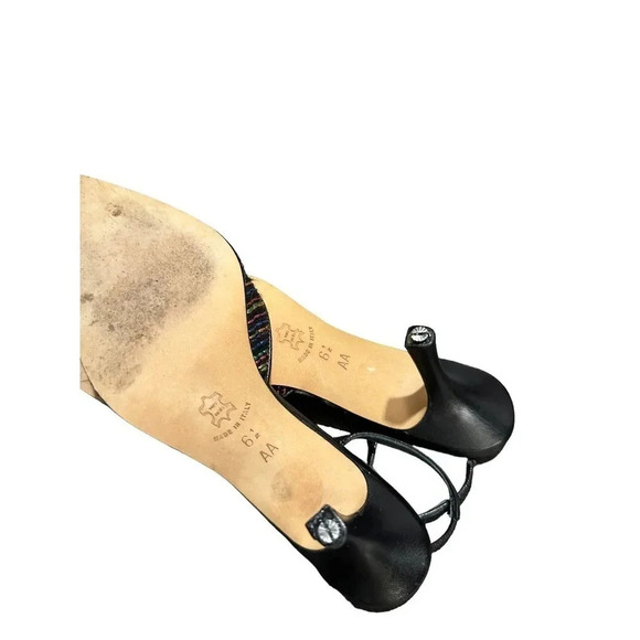 Isaac Mizrahi Women’s Black & Multicolor Slip On Pumps Heels Size 6.5‎ AAA - Picture 3 of 5